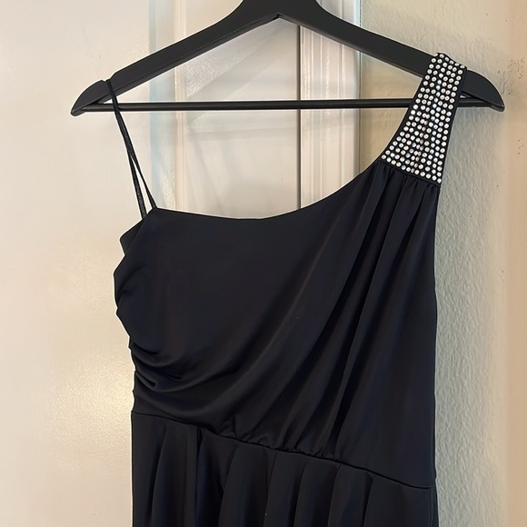 ✨ Y2K One Shoulder Embellished Mini Handkerchief Dress, Circa 2008 Size: M - Picture 6 of 17